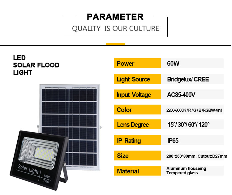 Adjustment emergency solar led flood lights