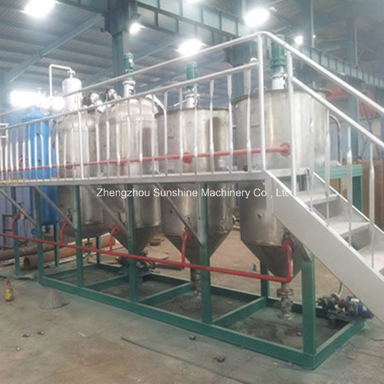 3ton Edible Oil Refinery Small Scale Palm Oil Refining Machinery