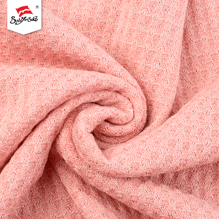 Knit Rayon Slub Thermal Waffle Fabric