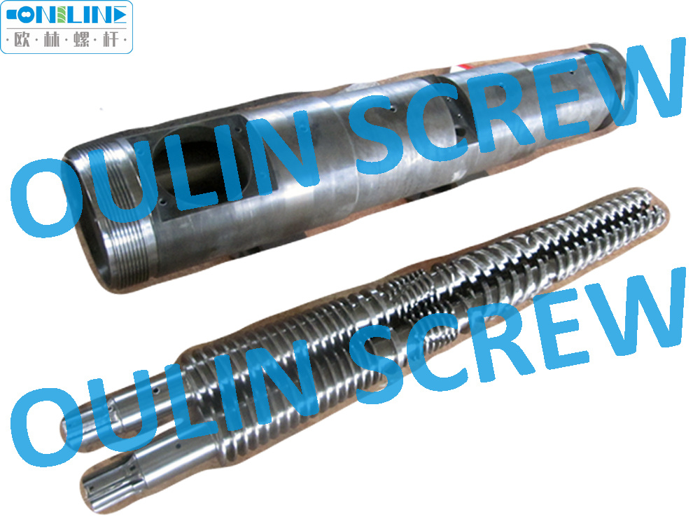 55/113 Twin Conical Screw and Barrel for PVC Extrusion