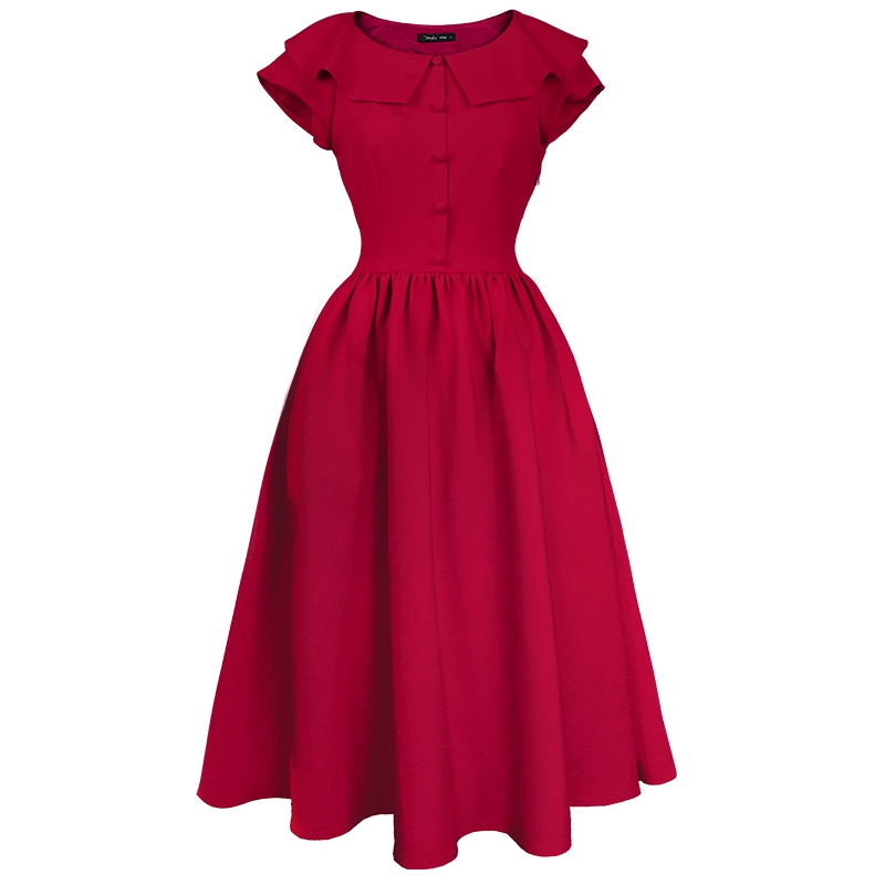 Women Vintage Summer Dress 