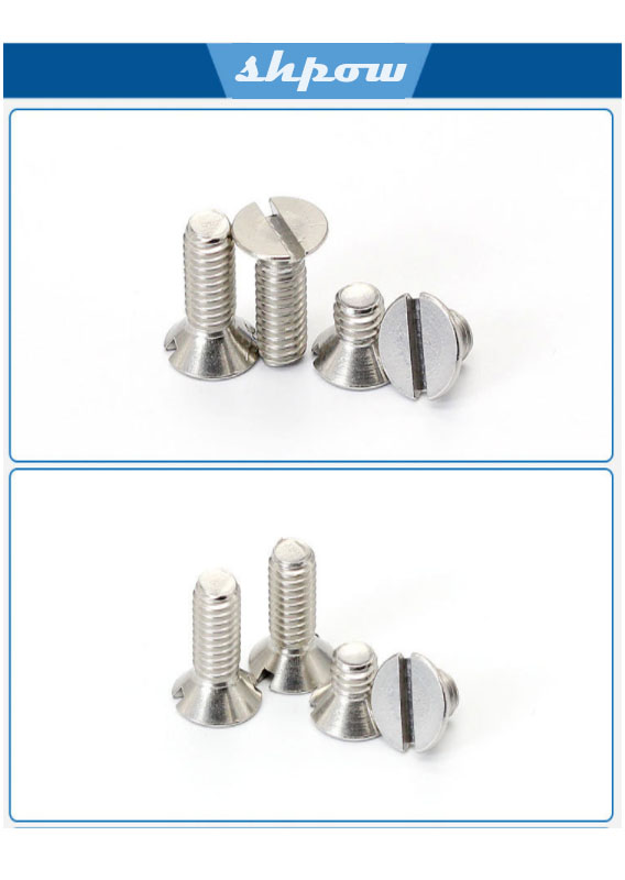 Slotted Countersunk Head Screws Slotted Countersunk Head Screws