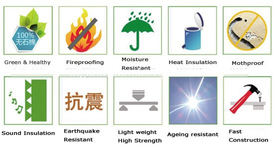 Shock-Resistant Anti-Flame Heat-Insulation Fiber Cement Board