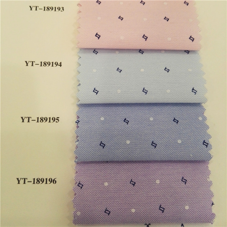 Newest men's printed shirting fabric price for meter with low moq