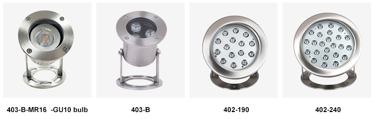 Outdoor round LED underwater light IP68