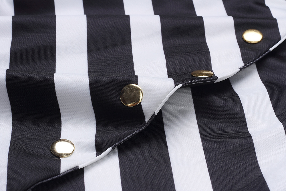 Black and White Stripe Dress
