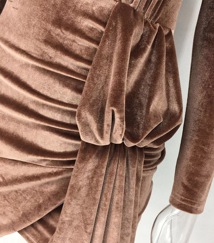 Elegant Womens Velvet Dress