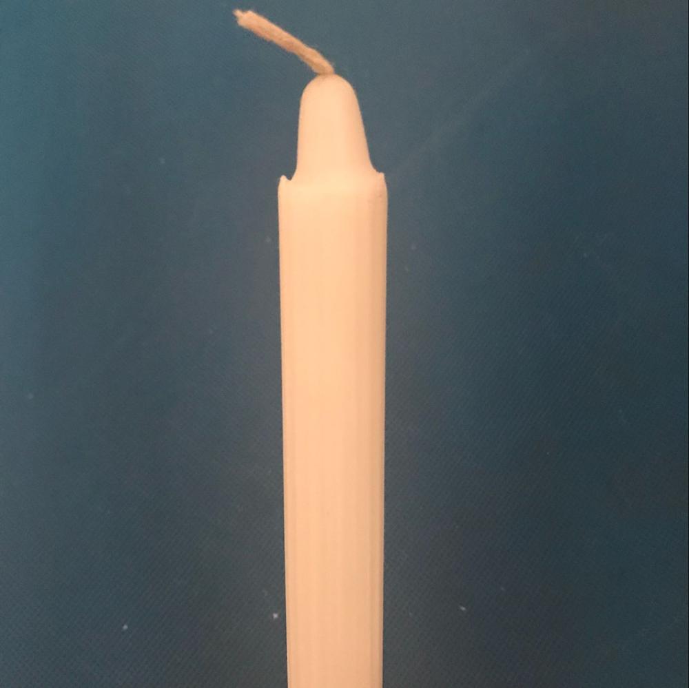 White Wax Candle 