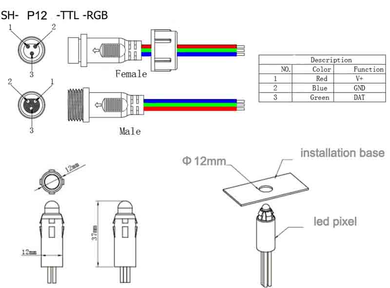 led pixel light