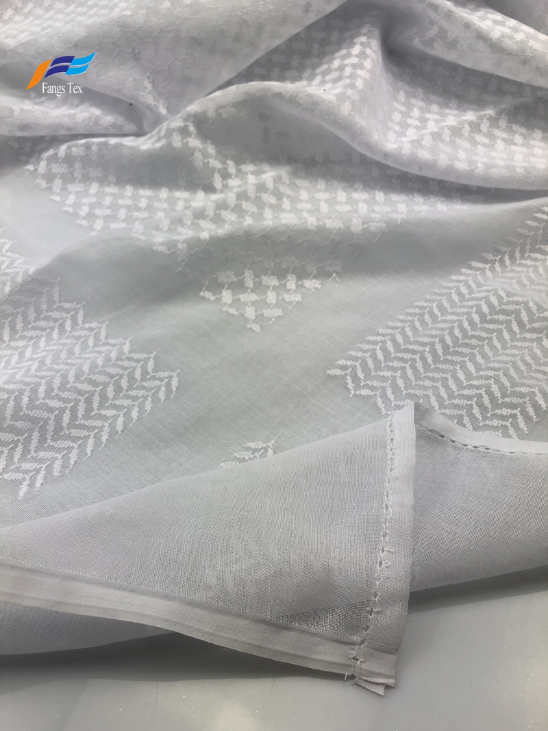 Crinkle Cotton Muslim Embroidered Mesh Shawls Hijab Scarf 1