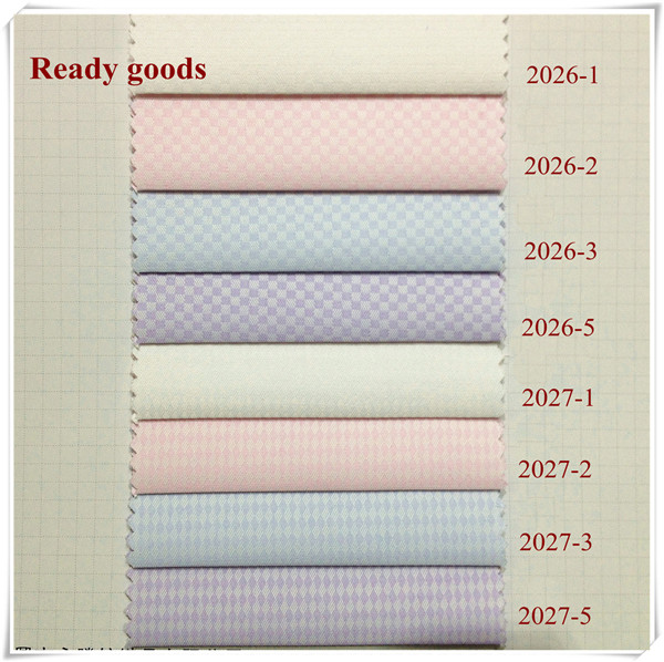 Ready goods white fabric clothing for men shirt