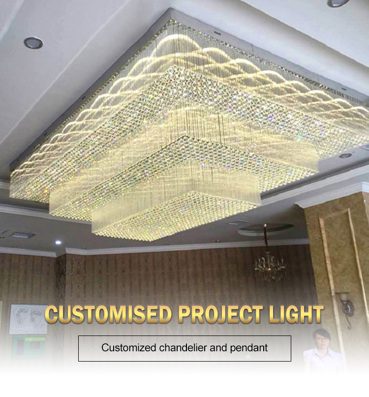 customized crtstal chandelier lighting