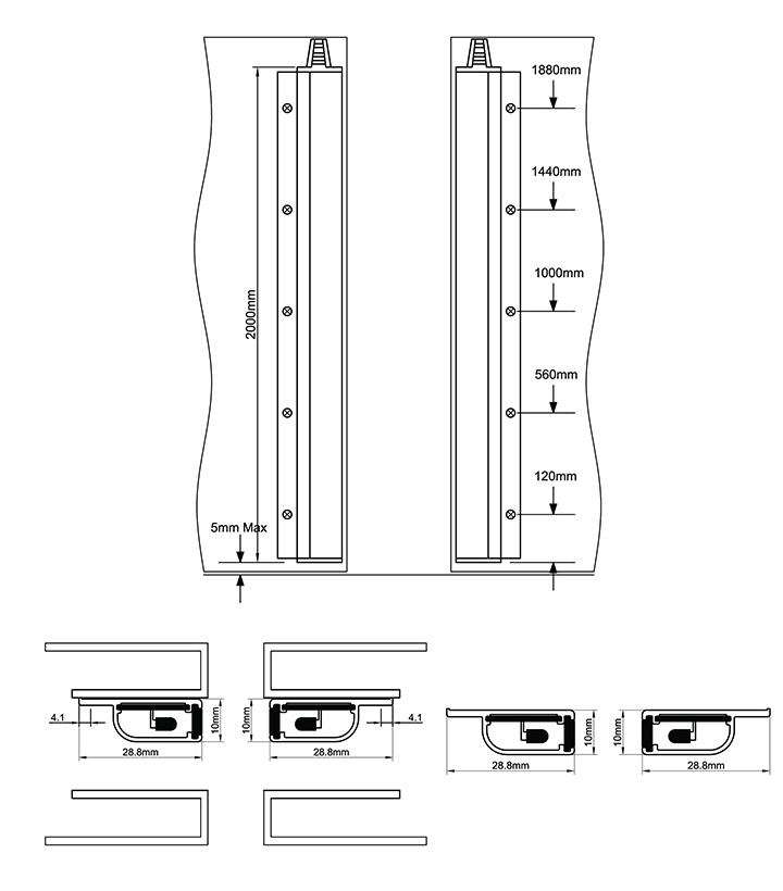 Elevator Components Elevator Light Curtain Spare Parts for Lifts