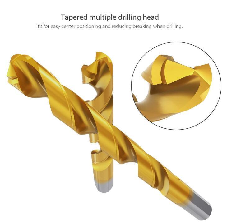 14PCS Titanium Drill Bit Set with Special Tip 14PCS Titanium Drill Bit Set with Special Tip
