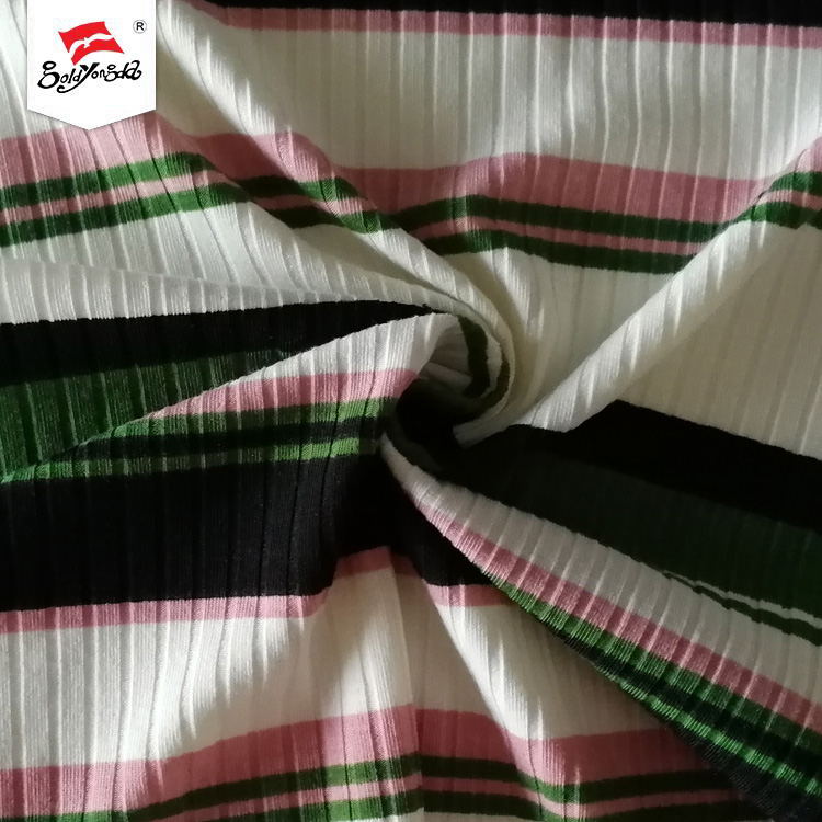 Shaoxing Factory Rib Print Stripe