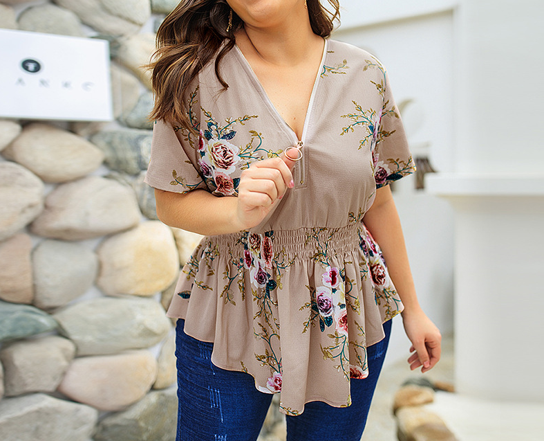 Casual Colorful Ladies' Blouses