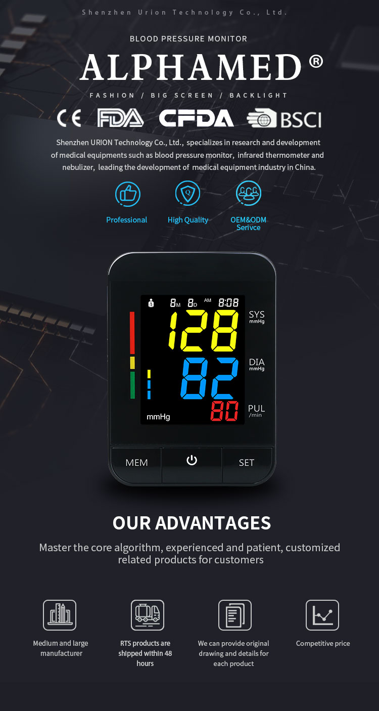 tricolor blood pressure monitor