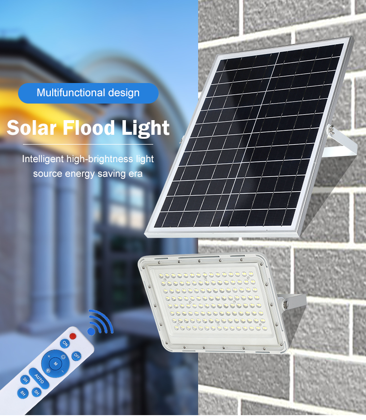 Led solar flood light