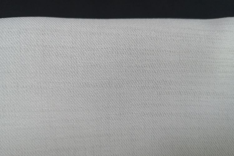 White Linen Nylon Mixed Blend Shirt Fabrics