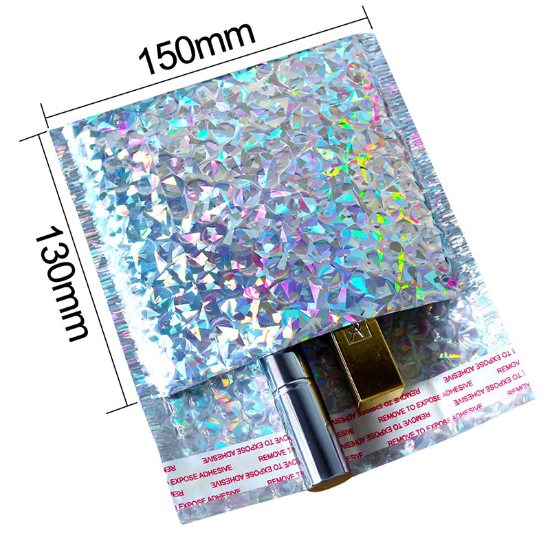 Colored Hologram Padded Bubble Envelope