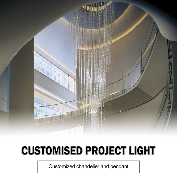 Custom pendant lights for hotel projects