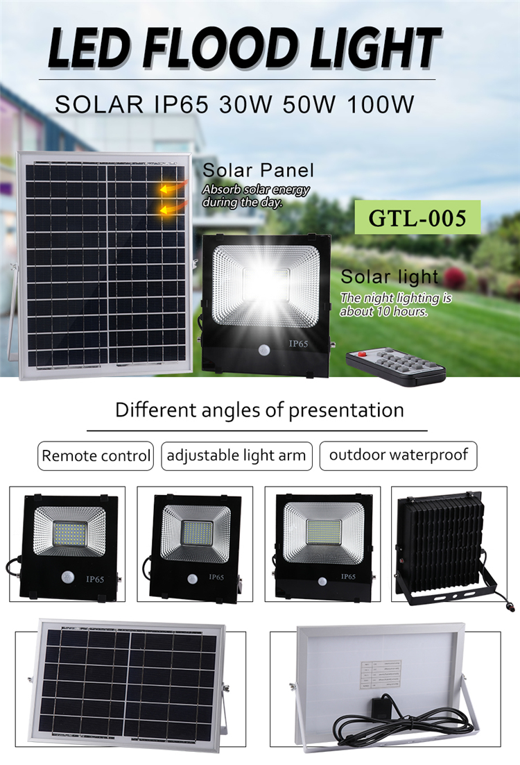 Solar led flood light