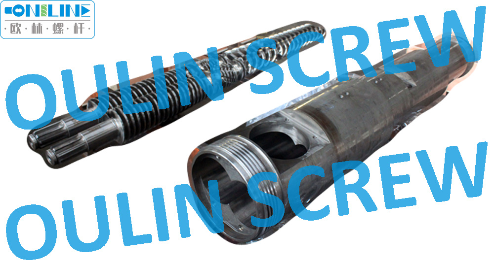 Jwell Liansu 65/132 Twin Conical Screw and Barrel for PVC Extrusion