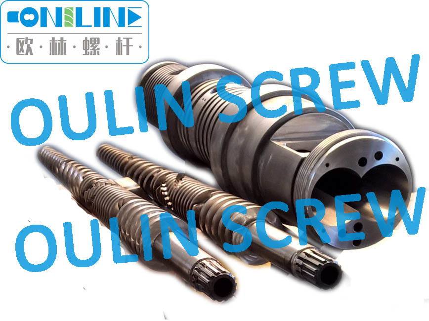 Cincinnati CMT45 Twin Conical Screw Fass für PVC -Rohr (PVC -Pulver+10% CACO3)