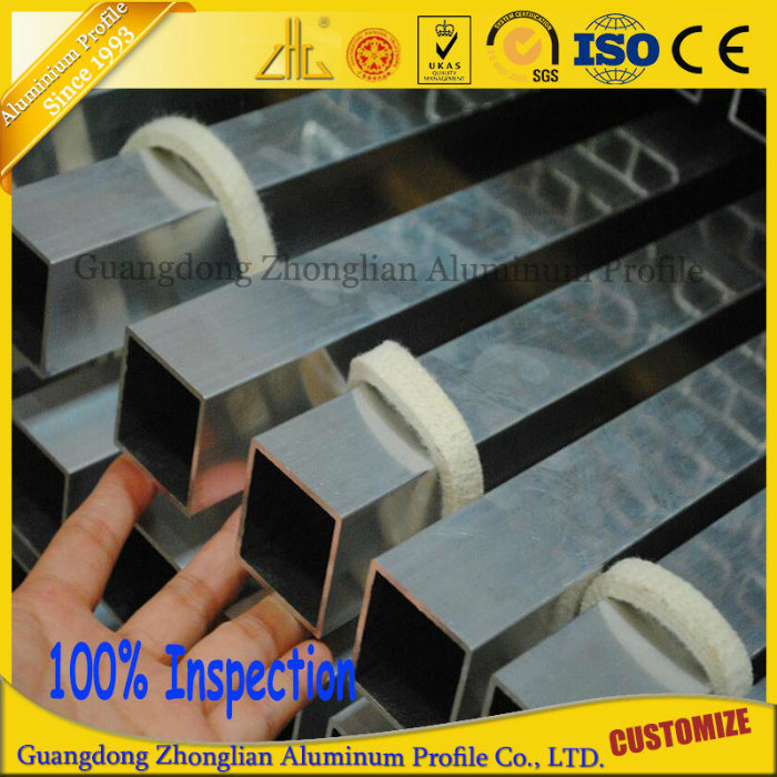 Anodized Aluminum Extrued Pipes Tubes Aluminium Extrusion Profiles