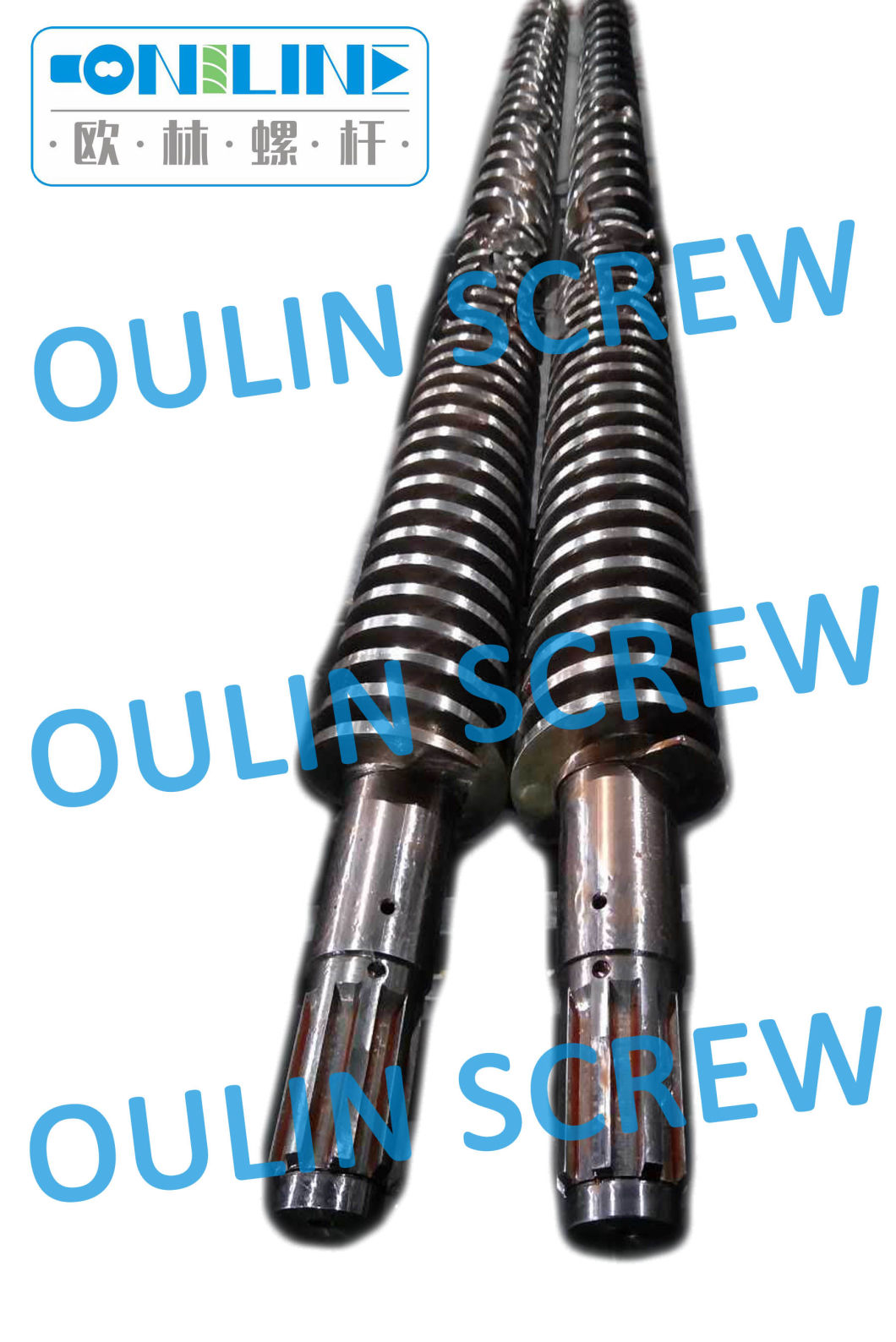 65/132 Bimetallic Double Conical Screw Fass für Terrassenbrett (PE mit Holzmehl)