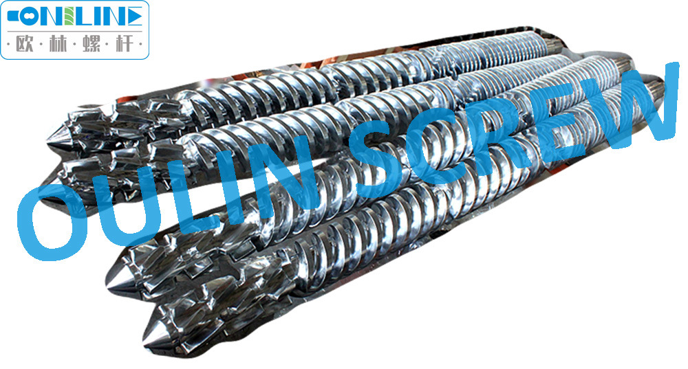 Bimetal Jwell Sjsz80/156, Liansu Sz80 Conical Twin Screw Barrel for High Calcium PVC Sheet