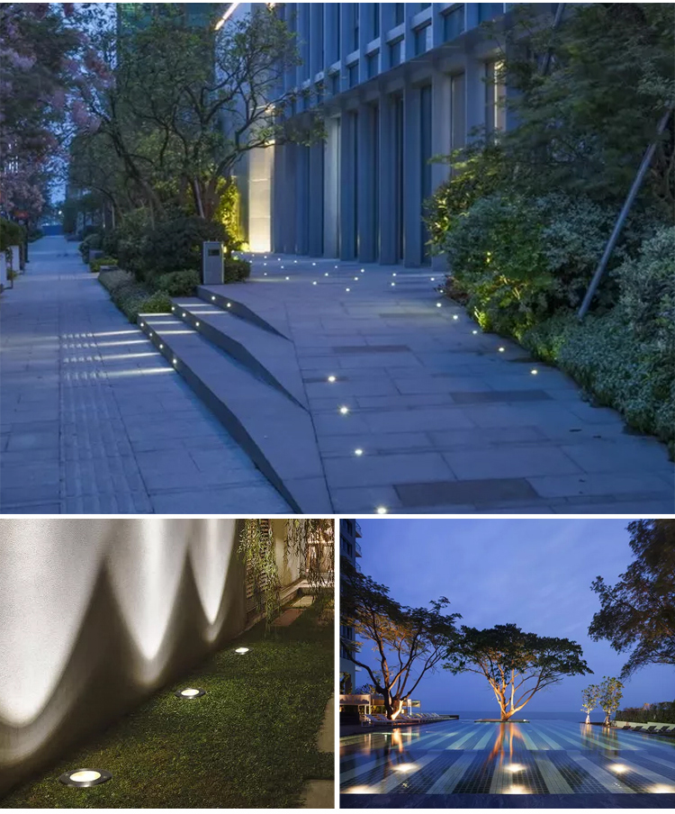 Outdoor Buried Deck Driveway Lights In Concrete, High Quality Outdoor