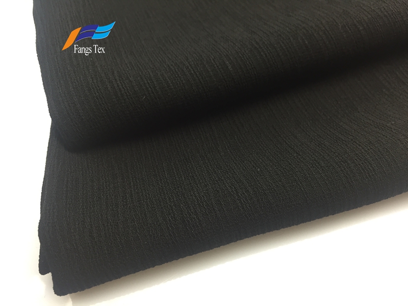 Breathable 100% Polyester Bark Crepe Chiffon Abaya Fabric