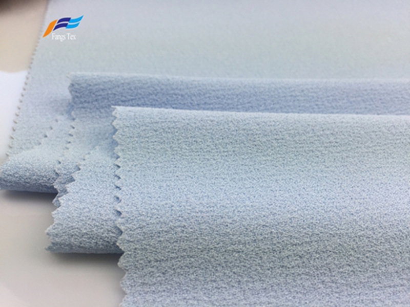 100% Polyester Fleece Crepe Dyed PD Clothing Fabric 3