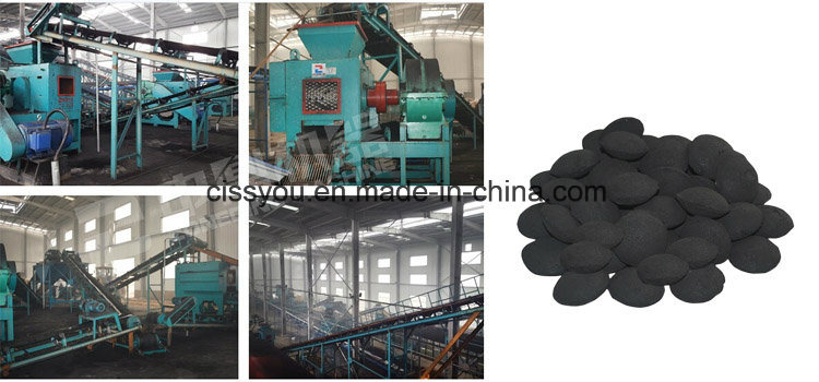 China Wood Sawdust Charcoal Briquette Pellet Press Extruder Machine