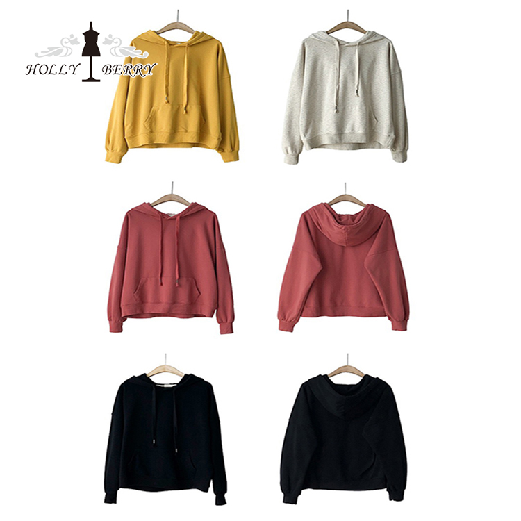 100% Cotton Custom Women Hooded 