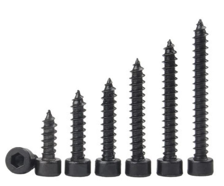 Black Oxide Coating Hex Socket Head Tapping Screws