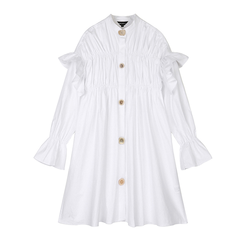 Shirt Dresses Women Casual Long Sleeve