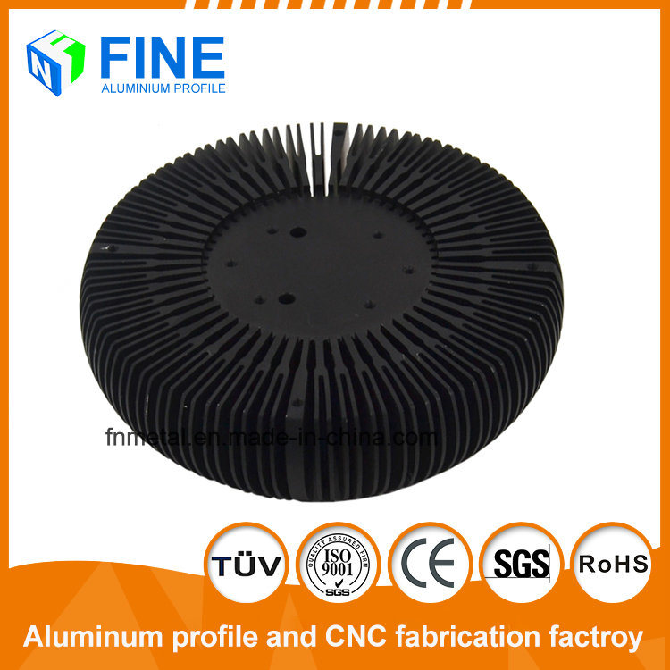 Aluminium Extruded Profiles Round Aluminum Heat Sink in China