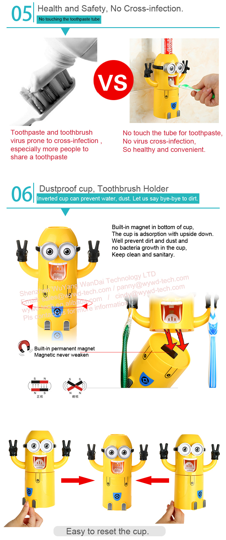 Minion Toothpaste Dispenser and Toothbrush Holder
