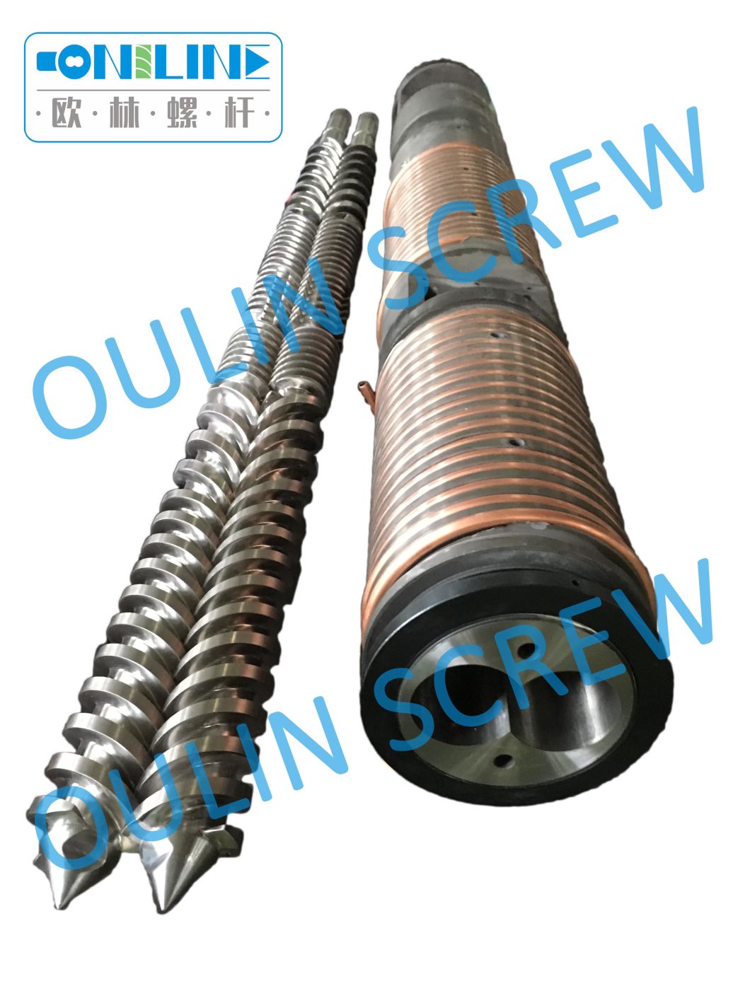 Bausano 88mm Twin Parallel Screw and Barrel for PVC Profiles