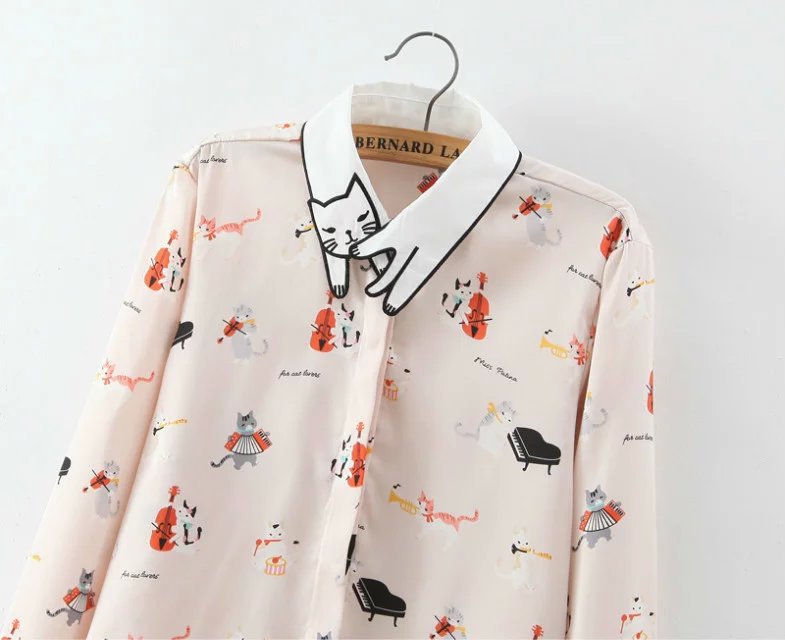 Chiffon Blouse Animal Print