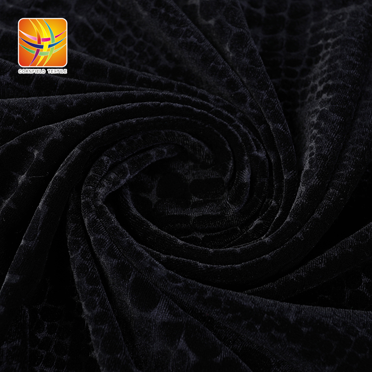 Embossed Black Fabric