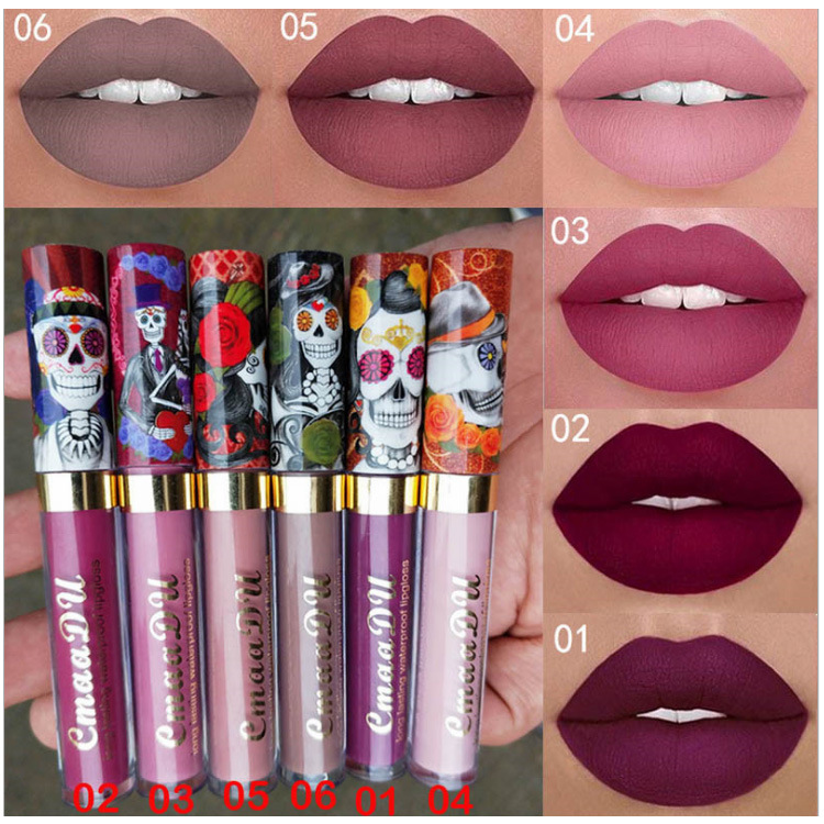 Skull Cosmetic Makeup Lip Gloss