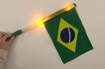 High Quality LED Custom Country Hand Waving Flag