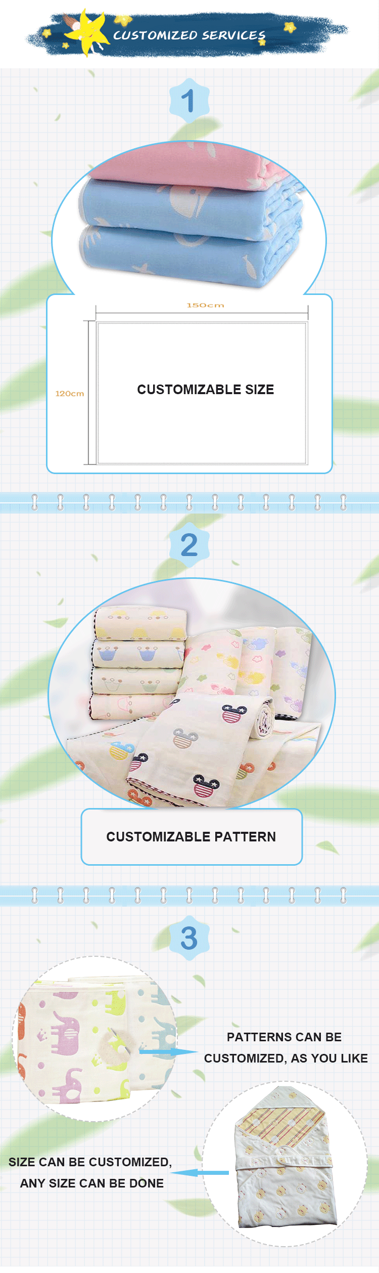 100% Cotton Baby Crib Sheets