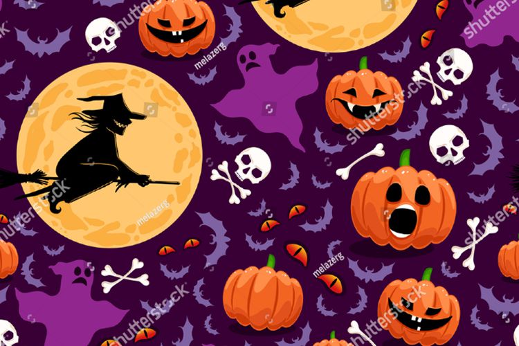 Halloween Printed Fabric