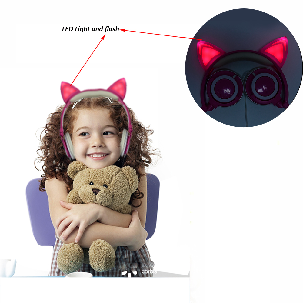 Cat ear headphone for kids