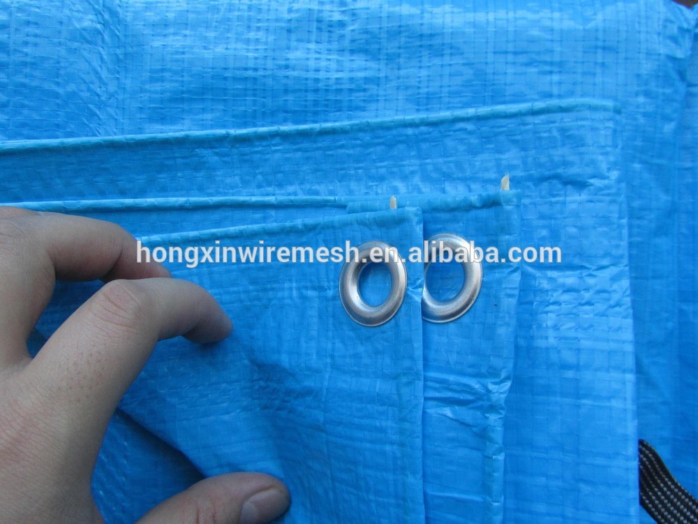 PE tarpaulin with eyelets