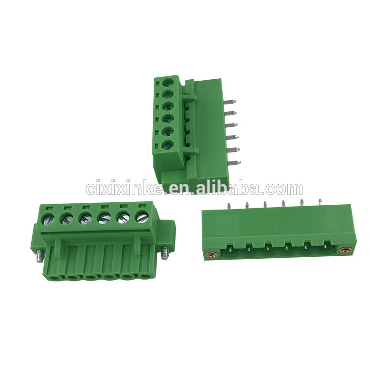 5.08mm pitch 6pin terminal block with fixed screw